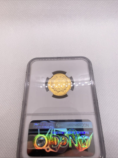 1855 Three Dollar Indian Gold Coin $3 NGC AU Details RARE