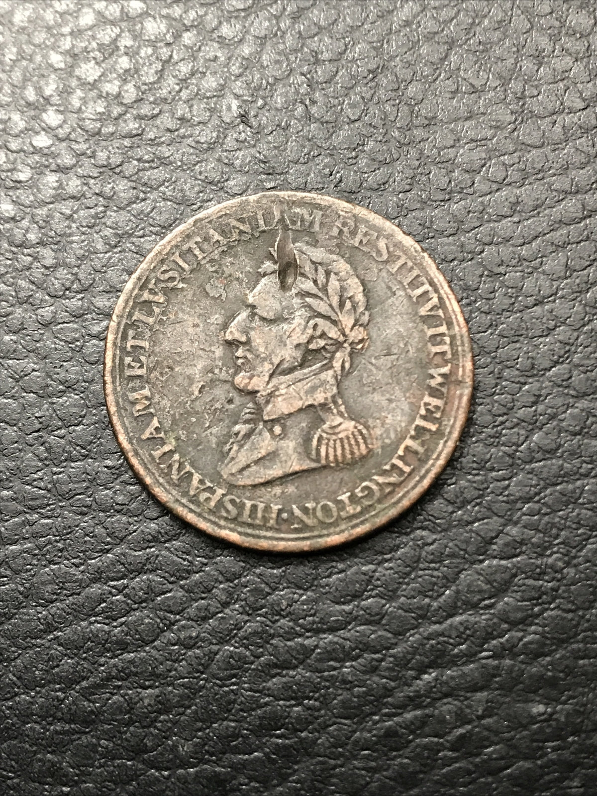 1812 Halfpenny Half Penny Token Wellington Canada #1812-XTEG