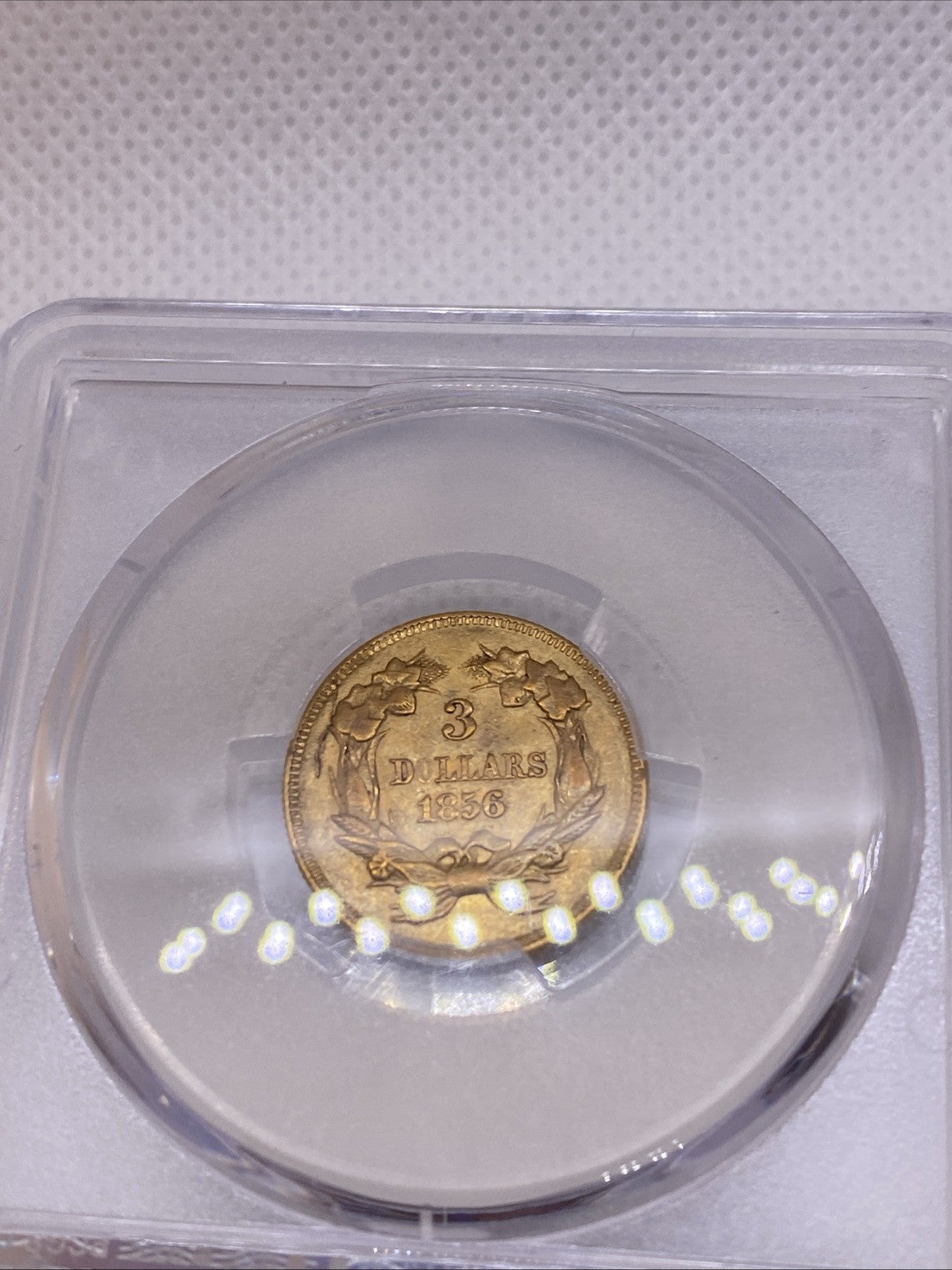 1856 $3 Gold Princess NGC AU55 Three Dollar Gold Piece RARE EARLY US GOLD