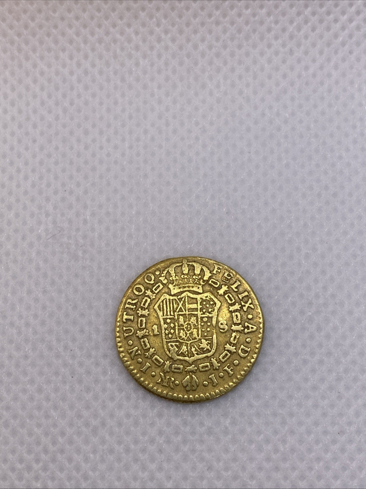 1818 1 Escudo Hispania Gold Coin Ferdinand VII RARE