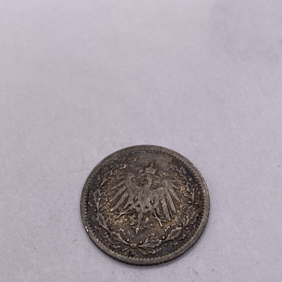 Germany, 1/2 mark, 1906 silver coin German Silver Coin #9228-10