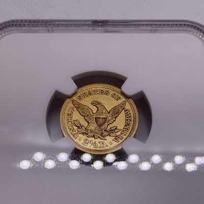 1846 $2.50 Liberty Gold Quarter Eagle AU Details NGC Key Date VERY RARE
