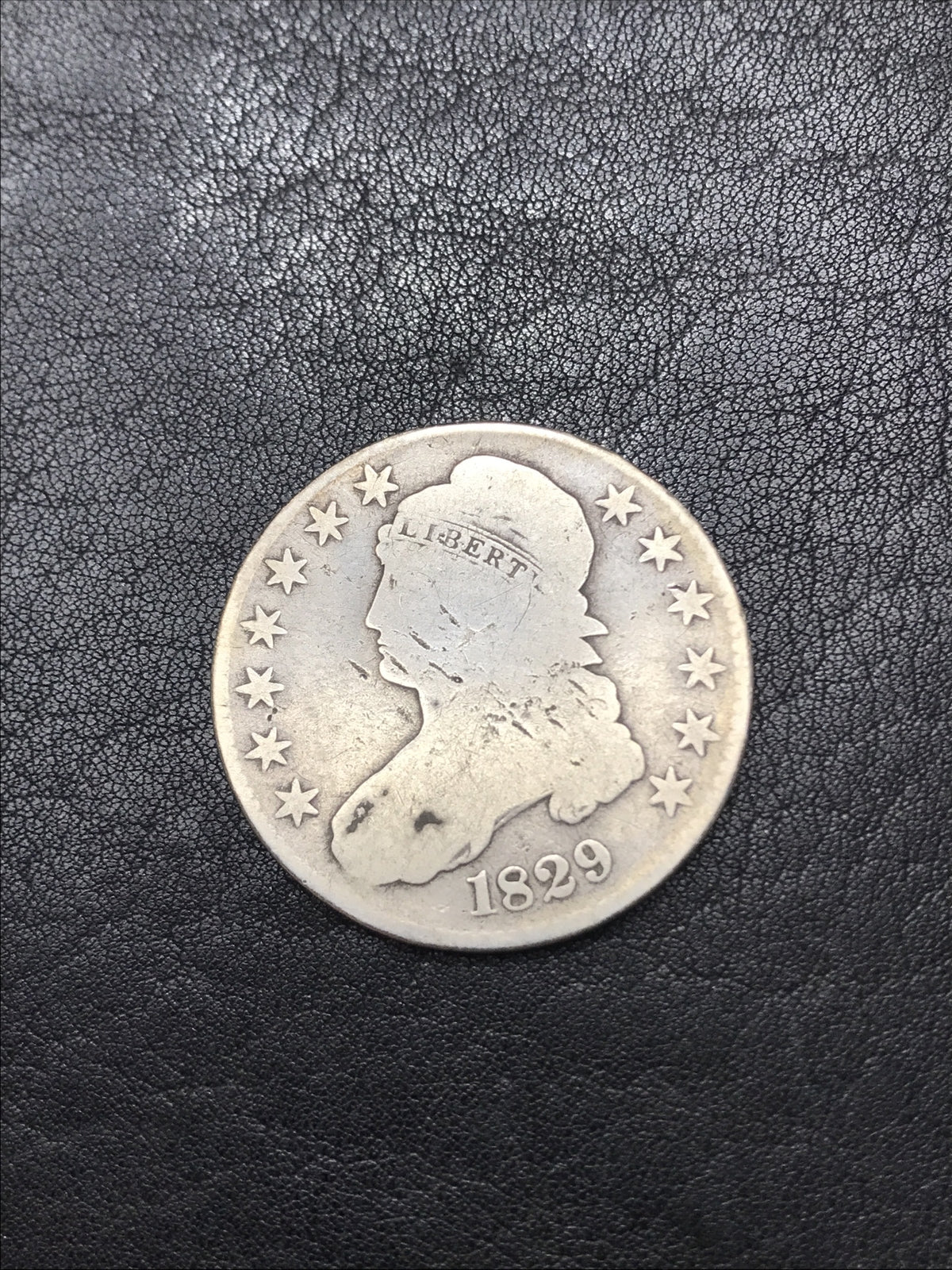 1829 Capped Bust Half Dollar 50C Silver Coin O-115 R-1 #E6851