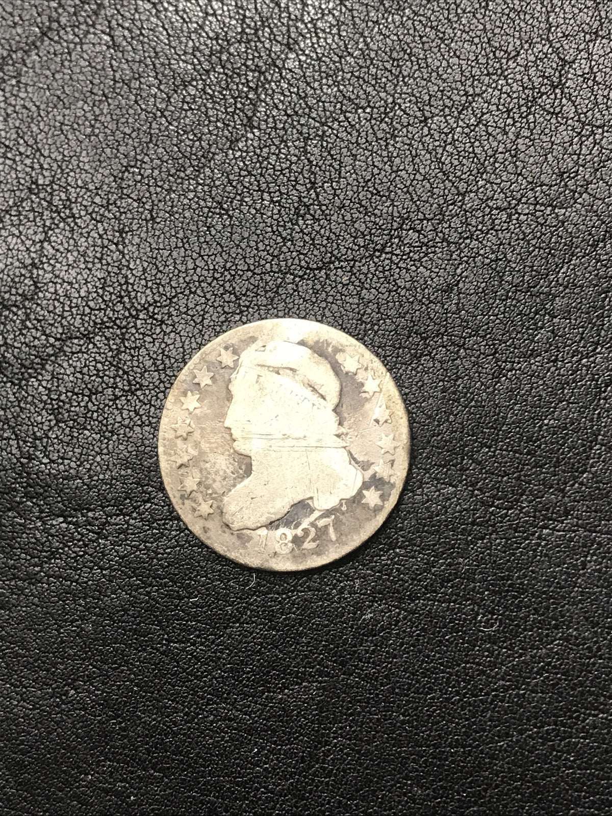 1827 10c Capped Bust Silver Dime JR-5 R-3 RARE #RR325