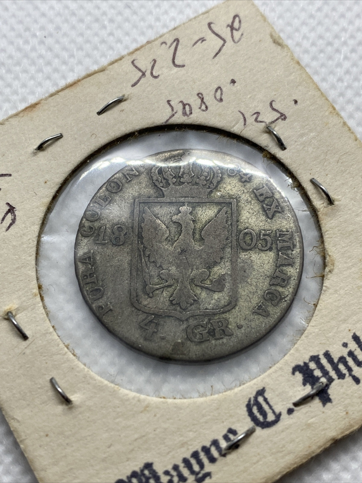 1805 4 Groschen Germany King Wilhelm III German State Prussia Silver Coin