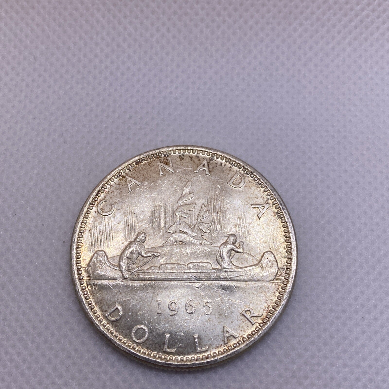 1965 Canada Silver Dollar Uncirculated Beautiful Silver Coin #2698-10