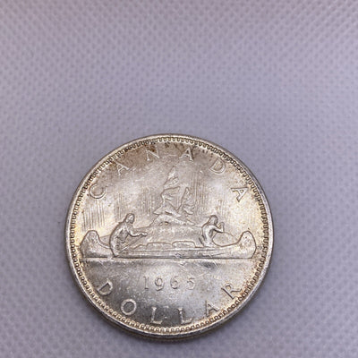 1965 Canada Silver Dollar Uncirculated Beautiful Silver Coin #2698-10