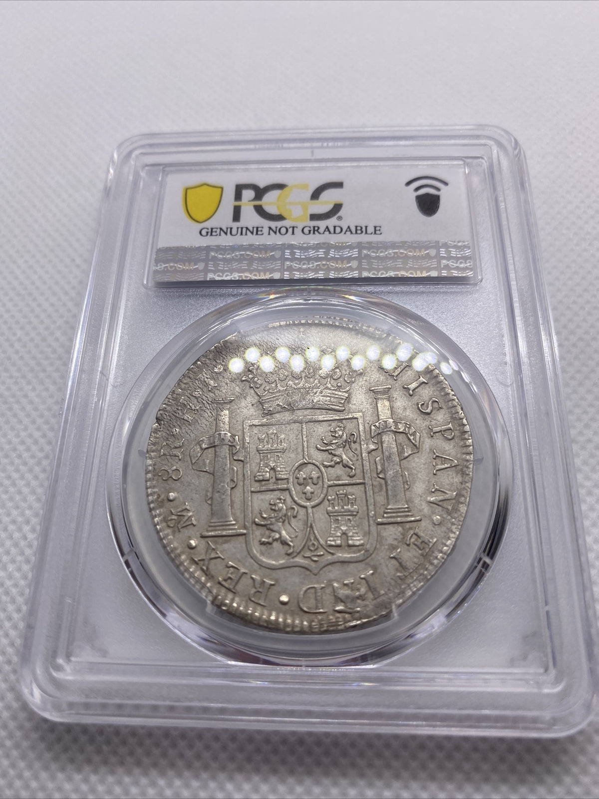 1811 Mo HJ Mexico 8 Reales Armored Bust Large Silver Coin PCGS XF Details #7951