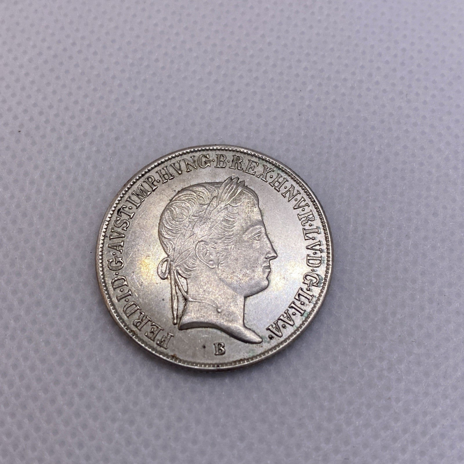 1848 B Hungary 20 Krajczar Silver Coin
