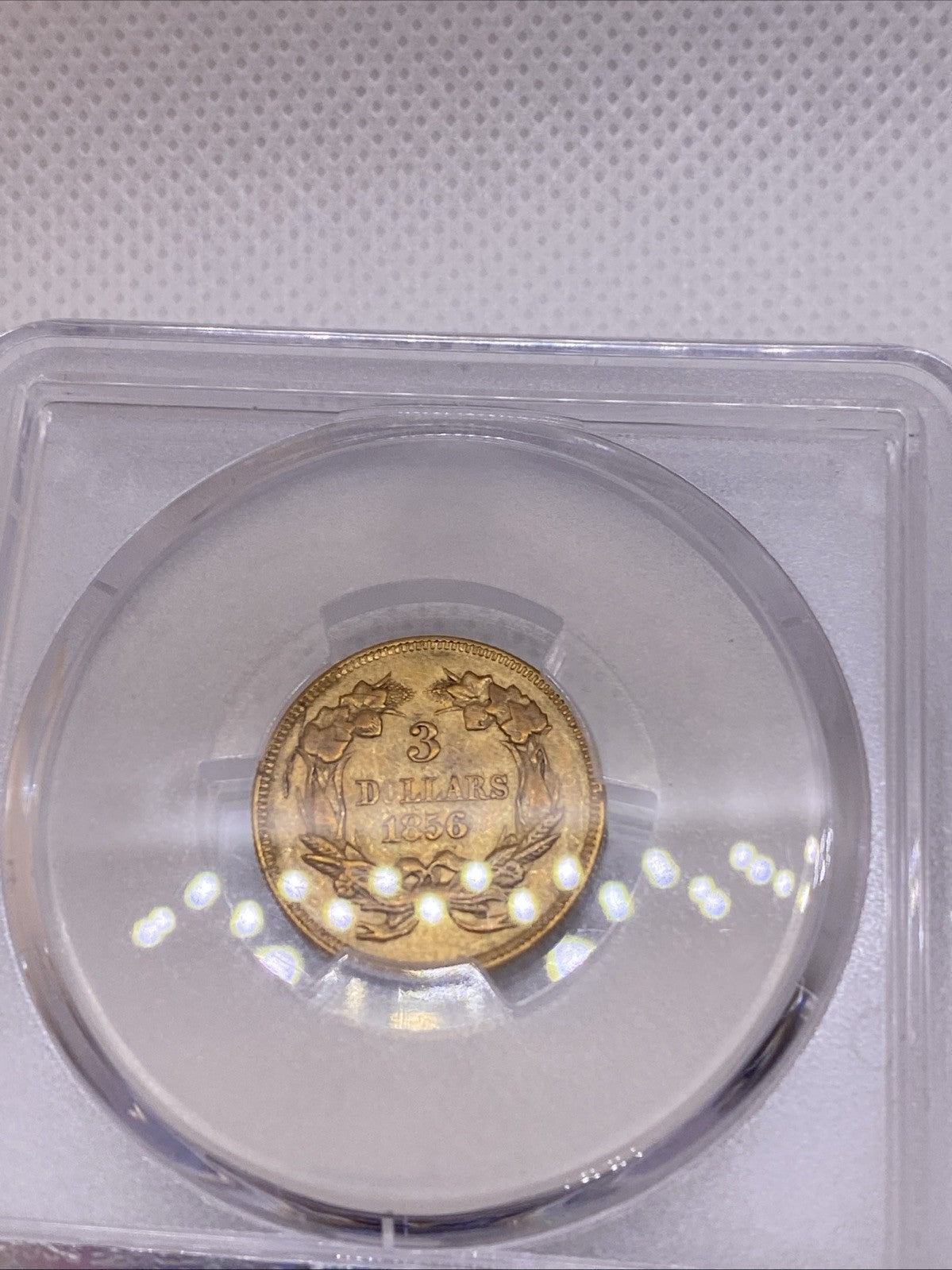1856 $3 Gold Princess NGC AU55 Three Dollar Gold Piece RARE EARLY US GOLD