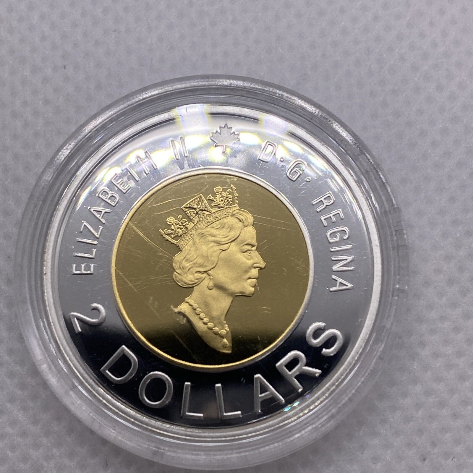 2000 Canada Rare Silver Proof Knowledge $2 Canadian Coin