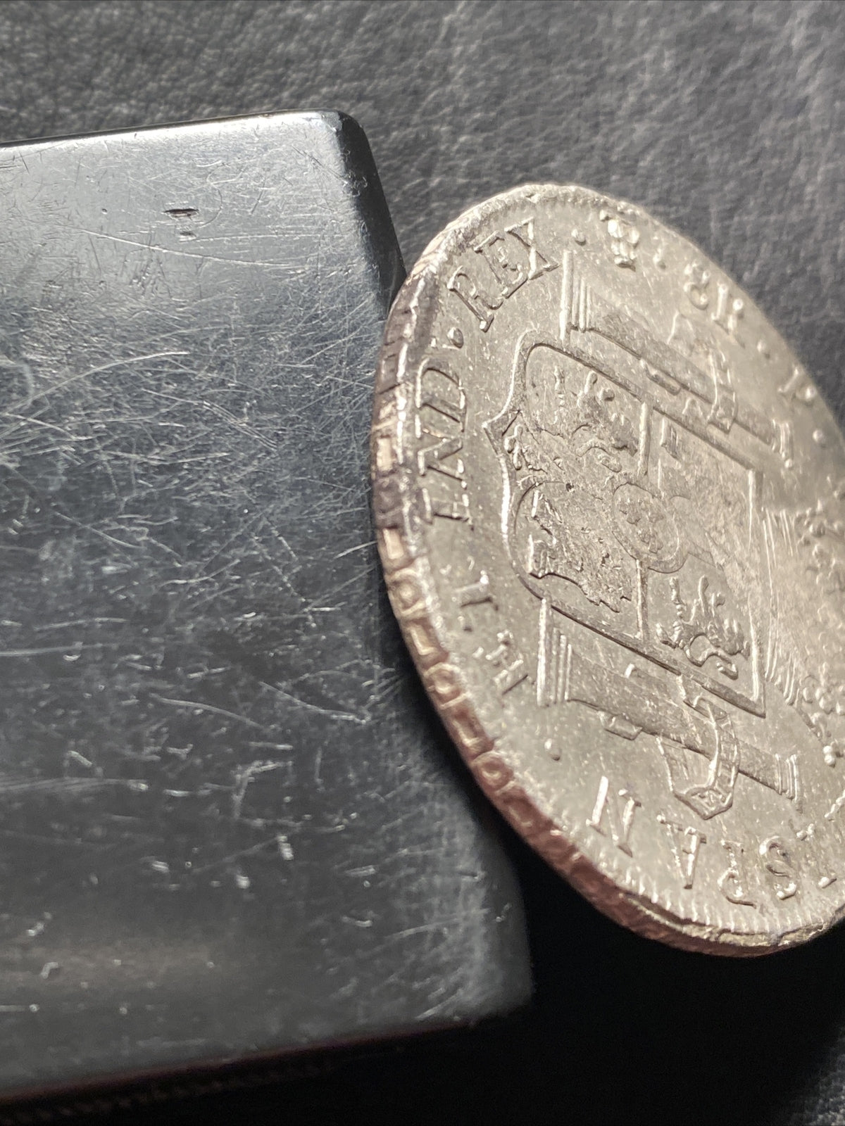 1818 PTS PJ Bolivia KM #84 8 Reals Silver Great Looking Coin Eight Reals #83229