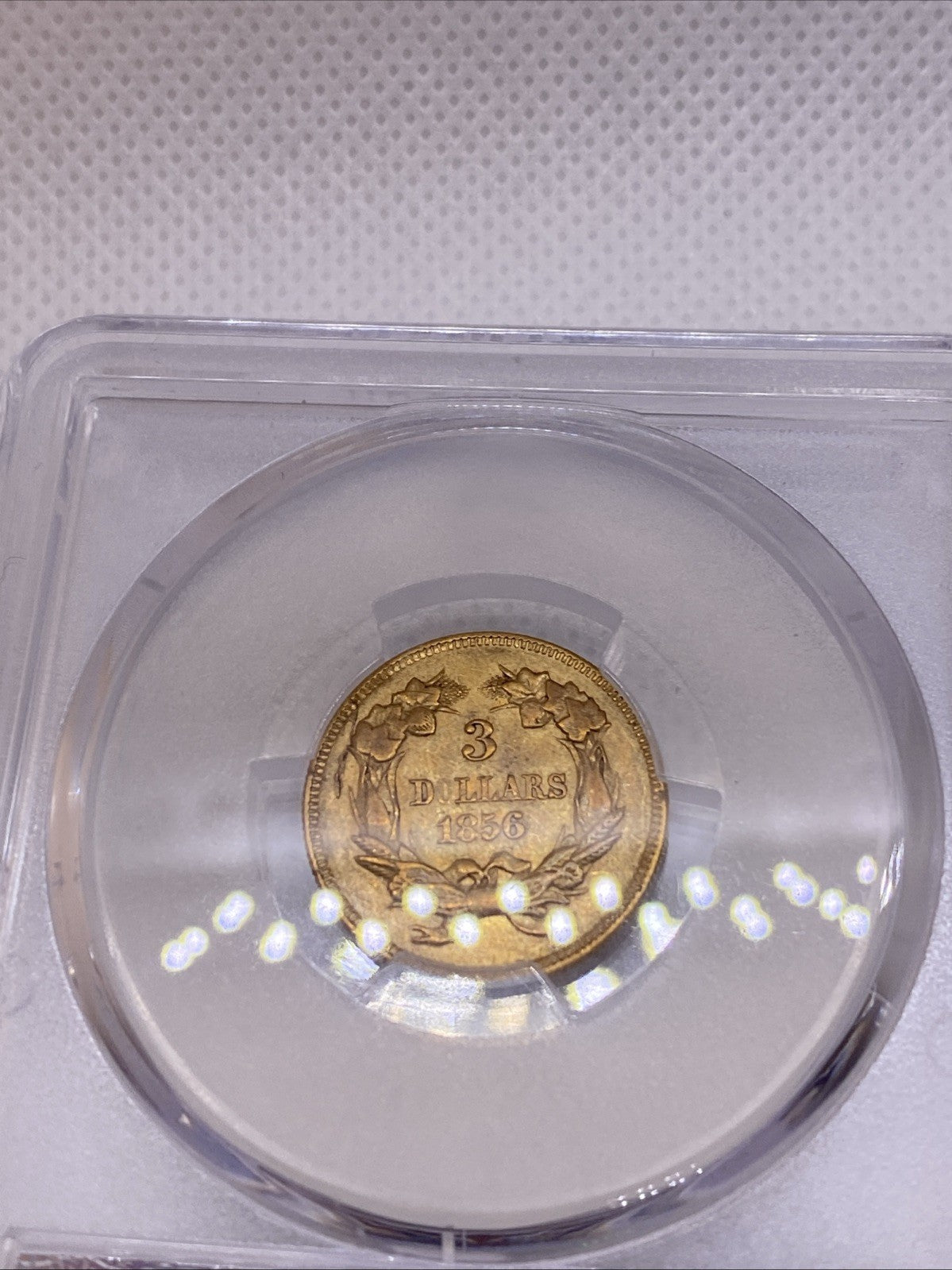 1856 $3 Gold Princess NGC AU55 Three Dollar Gold Piece RARE EARLY US GOLD
