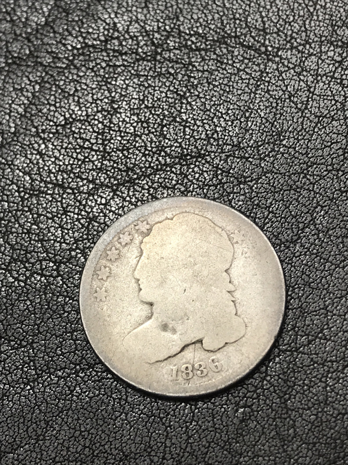 1836 Capped Bust Dime Silver Coin JR-3 R-3 #1797