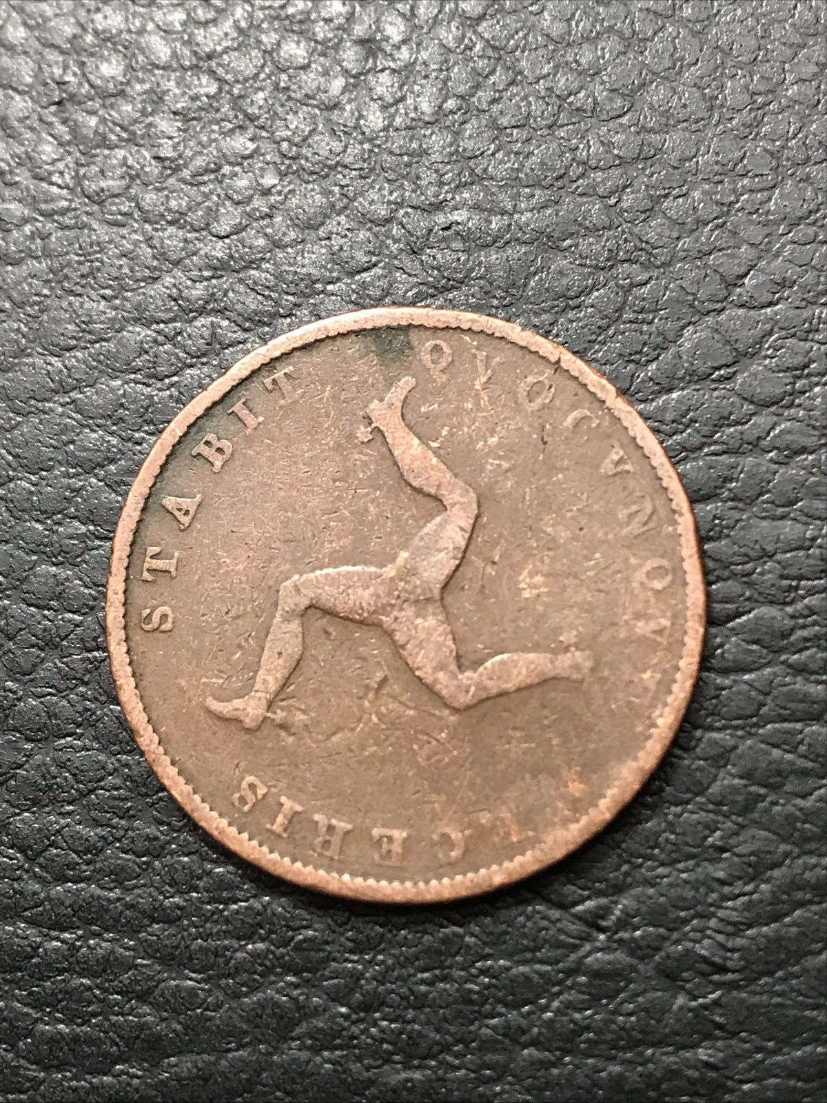 1839 1/2 Penny Low Mintage Rare Coin KM# 13 Isle of Man Victoria Dei Gratia #183