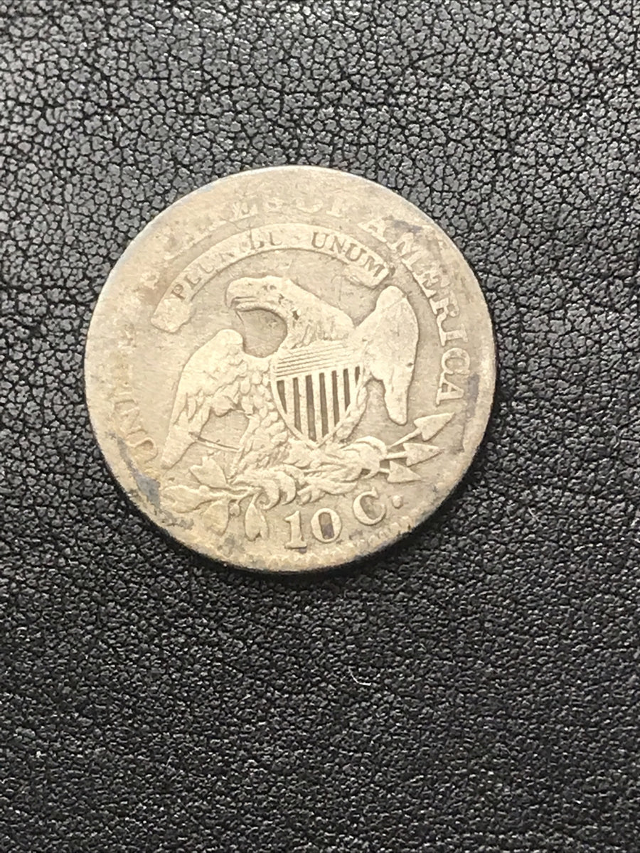 1827 10c Capped Bust Silver Dime JR-5 R-3 RARE #RR325