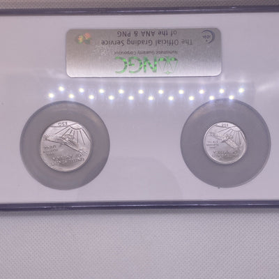 2006 Platinum Eagles, NGC MS 69 Early Releases 2 Coins Set 1/4 & 1/2  Unique Set