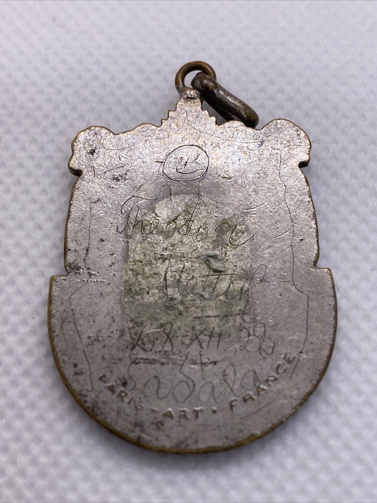 1922 Estonia Population Census Badge Medal With Engraving On The Back SEE