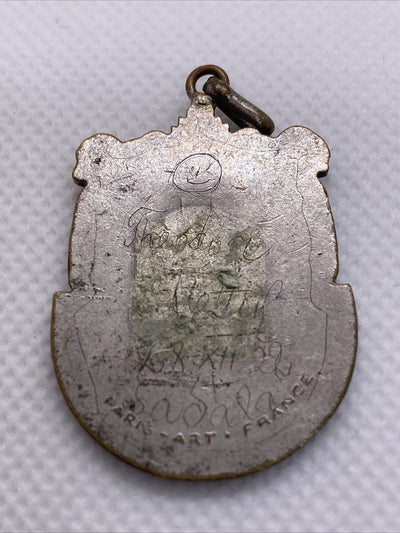 1922 Estonia Population Census Badge Medal With Engraving On The Back SEE