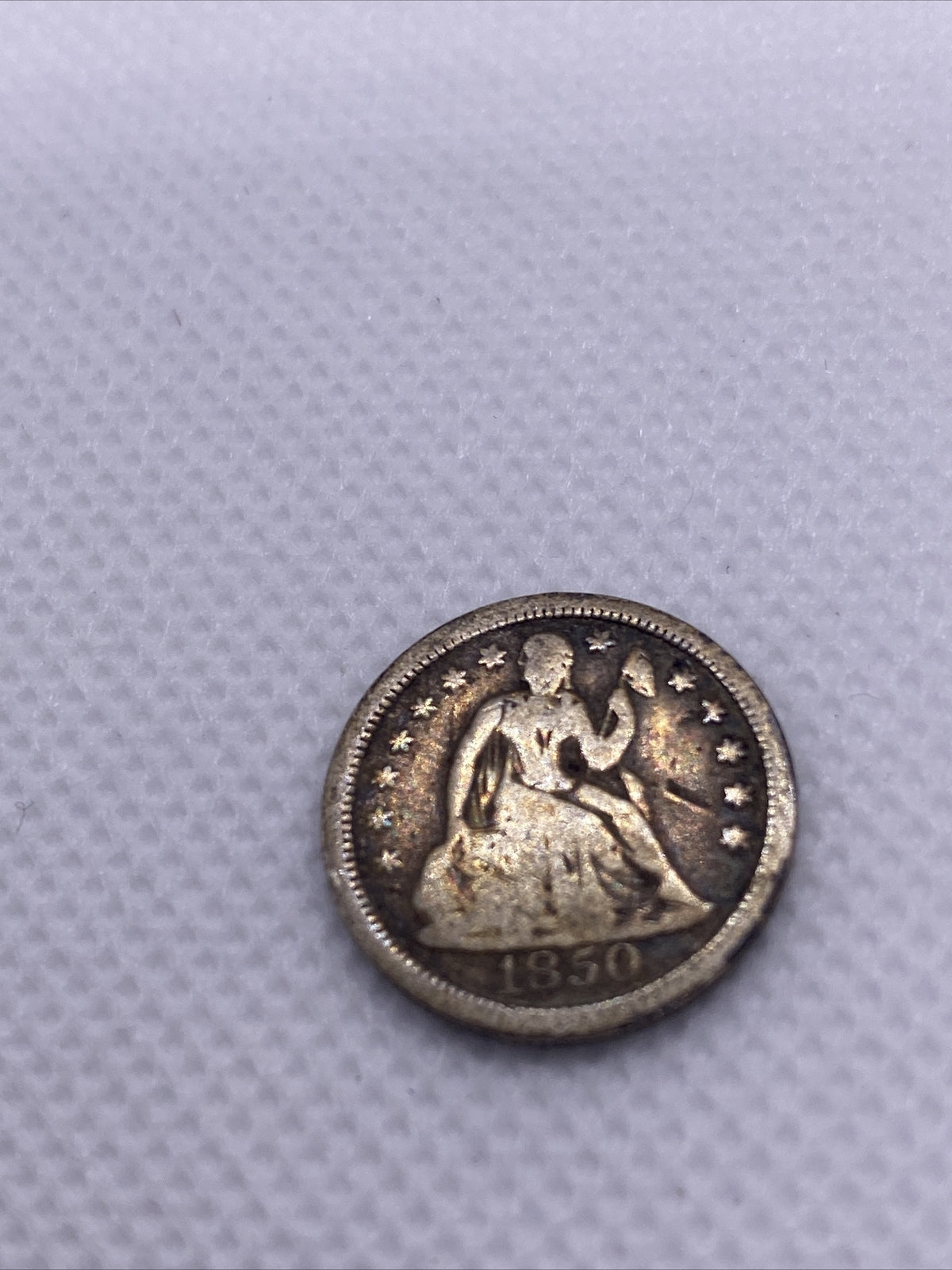 1850 Seated Liberty Dime Silver  Ten Cents Beautiful Silver 10 cents #90287