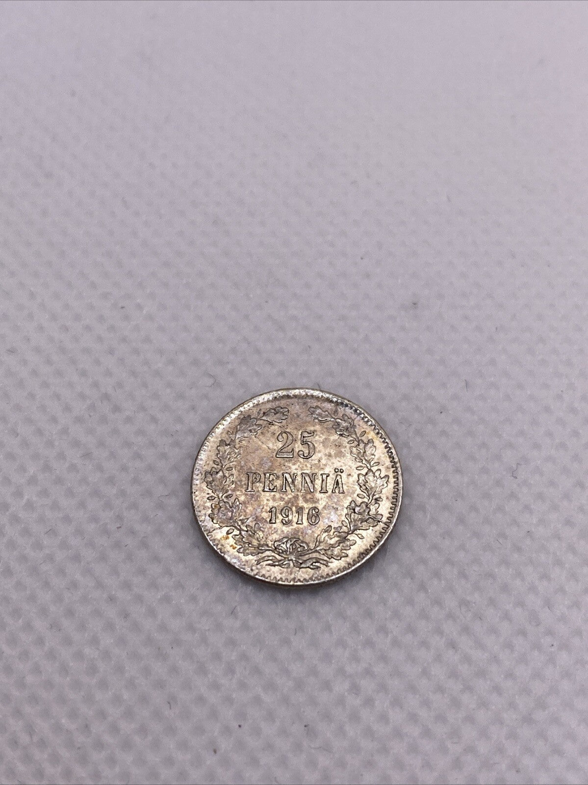1916 S 25 Pennia Silver Finland Silver Coin Beautiful #736-10
