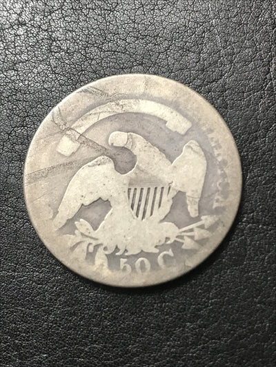 1829 Capped Bust Half Dollar 50c Lettered Edge Silver Coin #899