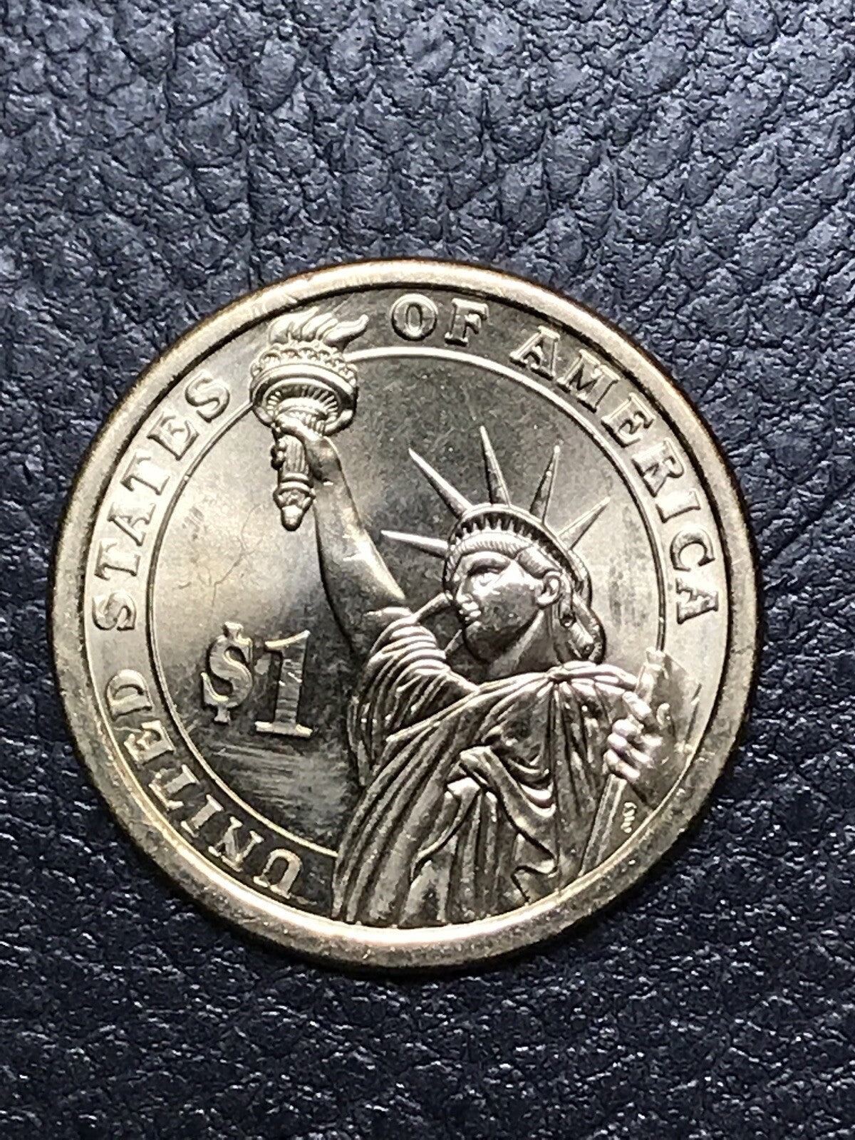 2008 P Martin Van Buren Presidential Dollar Coin ERROR WEAK EDGE LETTERING #0014