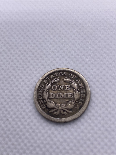 1850 Seated Liberty Dime Silver  Ten Cents Beautiful Silver 10 cents #90287