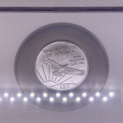 2006 Platinum Eagles, NGC MS 69 Early Releases 2 Coins Set 1/4 & 1/2  Unique Set