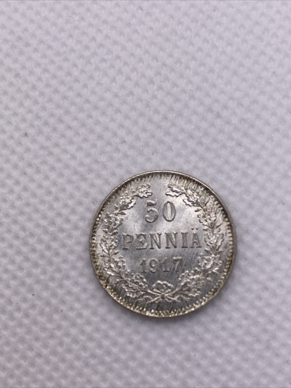 1917 S Finland 50 Pennia With Crown Grand Duchy #552-10
