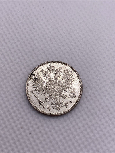 1916-S Finland 50 Pennia Silver #402-10