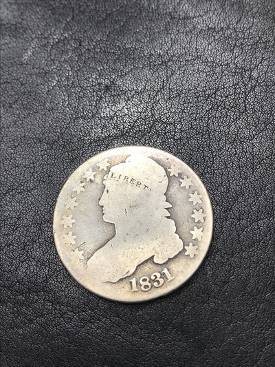 1831 Capped Bust Half Dollar Silver 50 Cent O-107 R-3 Rare #J-201-41