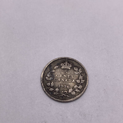 1906 Canada 10 Cents Silver Coin-Edward VII-KM#10 #6656-10