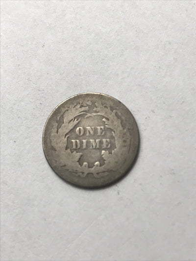 1891 Seated Liberty Dime 10C Silver Coin #GGG3461