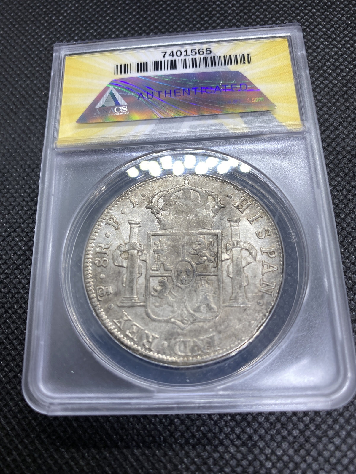 1816 PTS Bolivia 8 Reales 8R Anacs AU50 Details Silver Colonial Rare Potosi #565