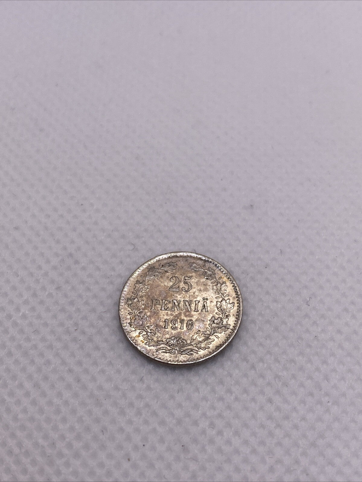 1916 S 25 Pennia Silver Finland Silver Coin Beautiful #736-10
