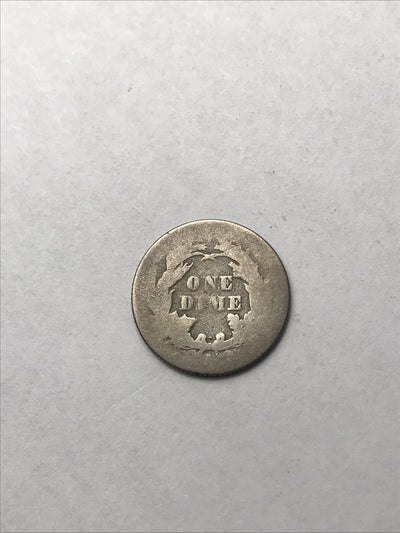 1875 S Seated Liberty Dime 10c Great Coin #EYY948