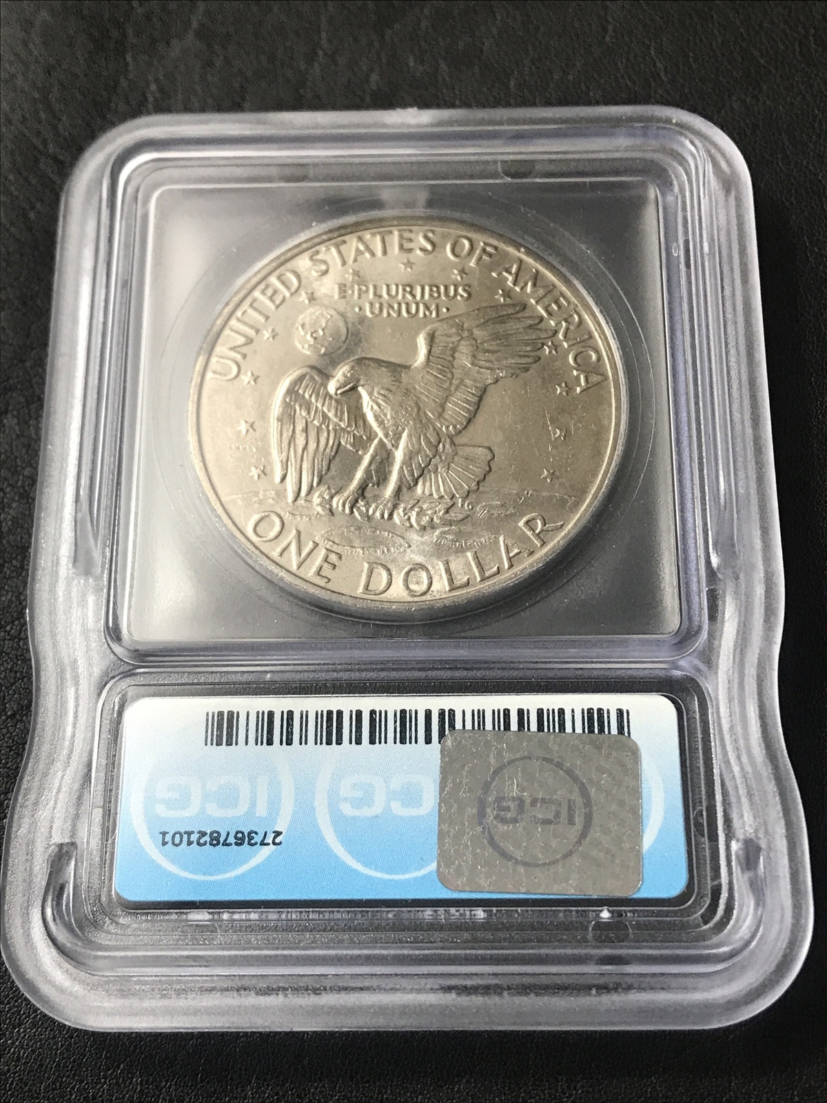 1971 D  Eisenhower IKE Dollar Friendly Eagle ICG MS62 UNC MS 62 RARE #2101