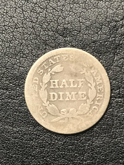 1854 Seated Liberty Half Dime with Arrows H10 5c Silver Coin #5992