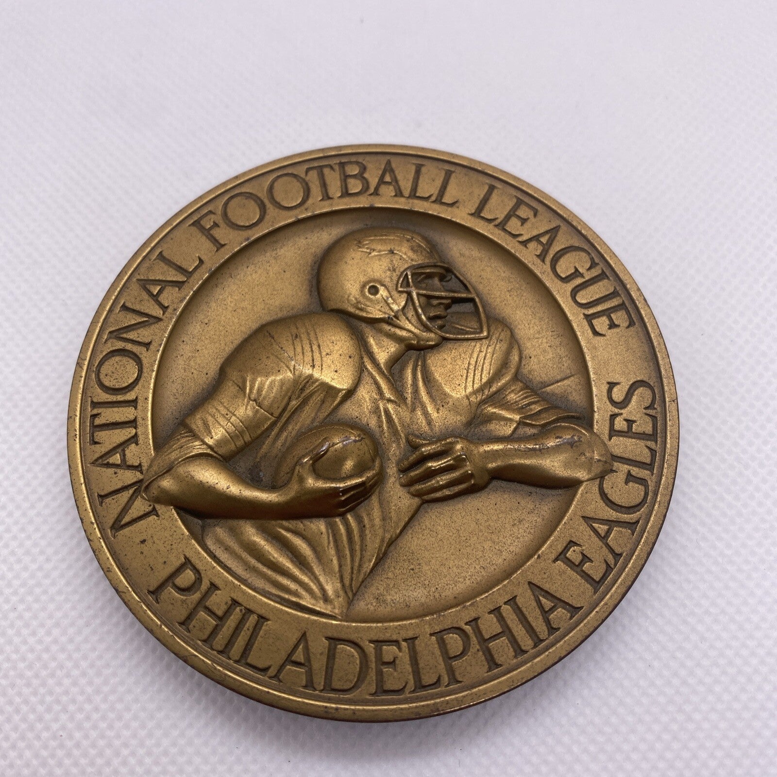 Philadelphia Eagles National Football League NFL Bronze Medallion Sport Art