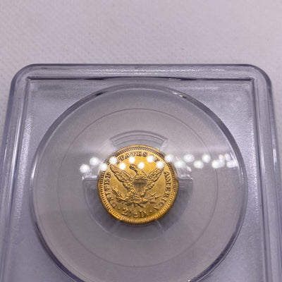 1892 Quarter Eagle $2.50 Gold Coin - NGC Graded AU Details VERY RARE Low Mintage