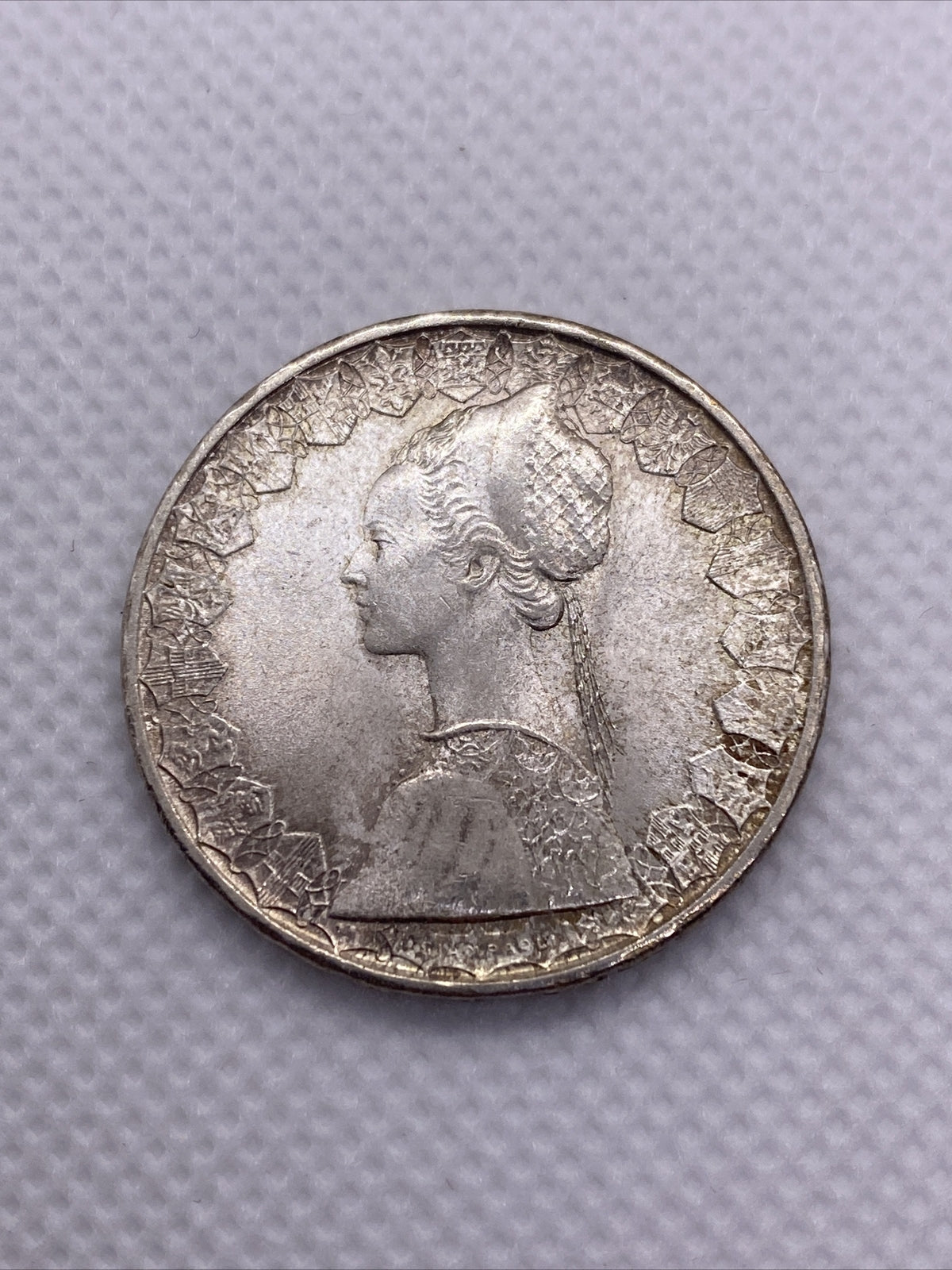 500 Lire L500 Republic REPVBBLICA ITALIANA R Italy Silver Coin