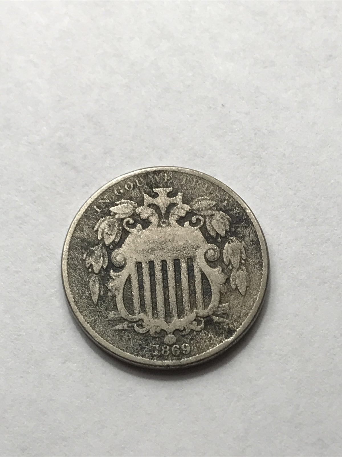 1869 Shield Nickel Great Beautiful Coin #EE1869