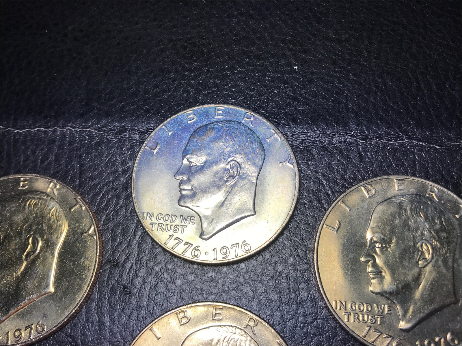 1976 P D Eisenhower Ike Seven $1 Dollars BU Toned Coins Type 1 - #IKE-7