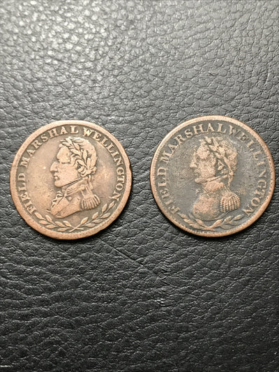 Field Marshal Wellington Half Penny 2 Tokens - #Marshal-2T