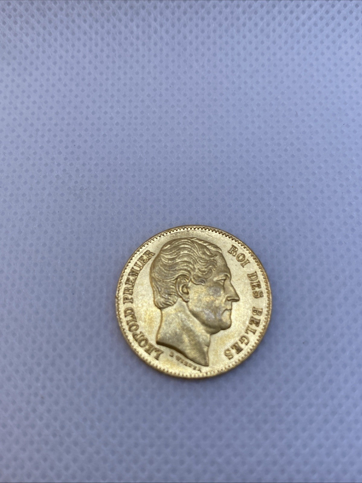 1865 20 Francs Belgium  .900 Fine Gold Coin Ruler King Leopold I  #9786