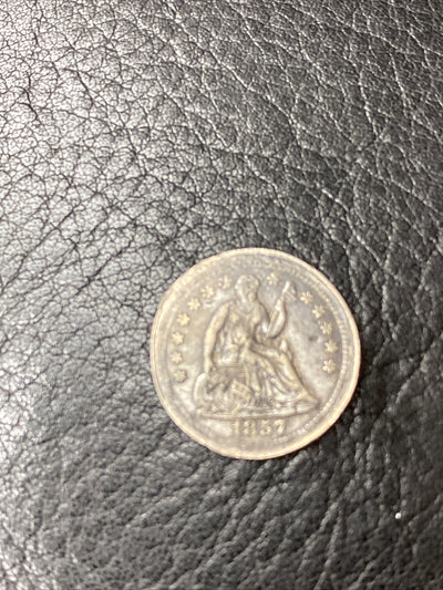 1857 P Seated Liberty Half Dime Great Coin Silver H10C