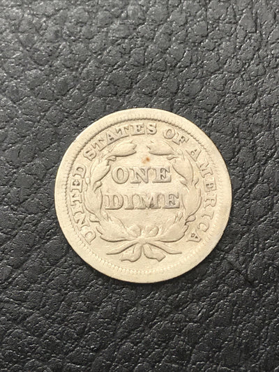 1850 Seated Liberty Dime Philadelphia Mint Silver Coin