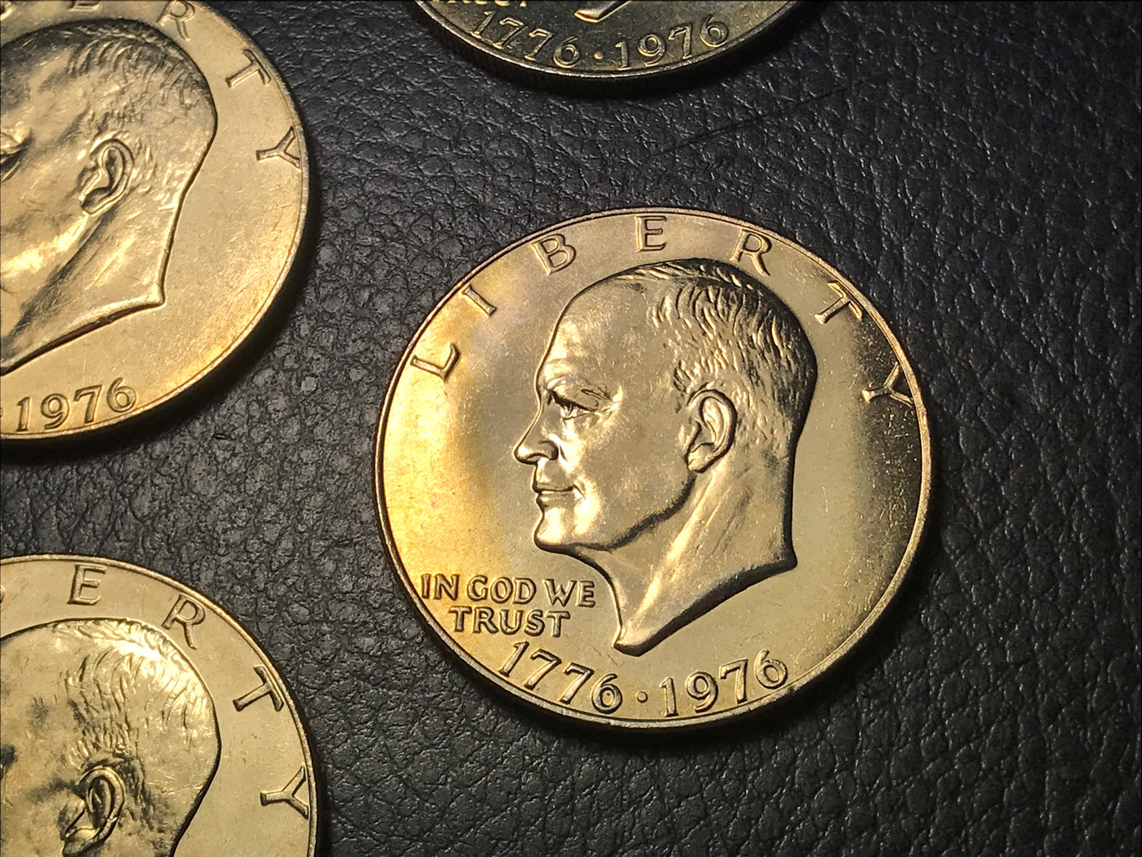 1976 P D Eisenhower Ike Seven $1 Dollars BU Toned Coins Type 1 - #IKE-7