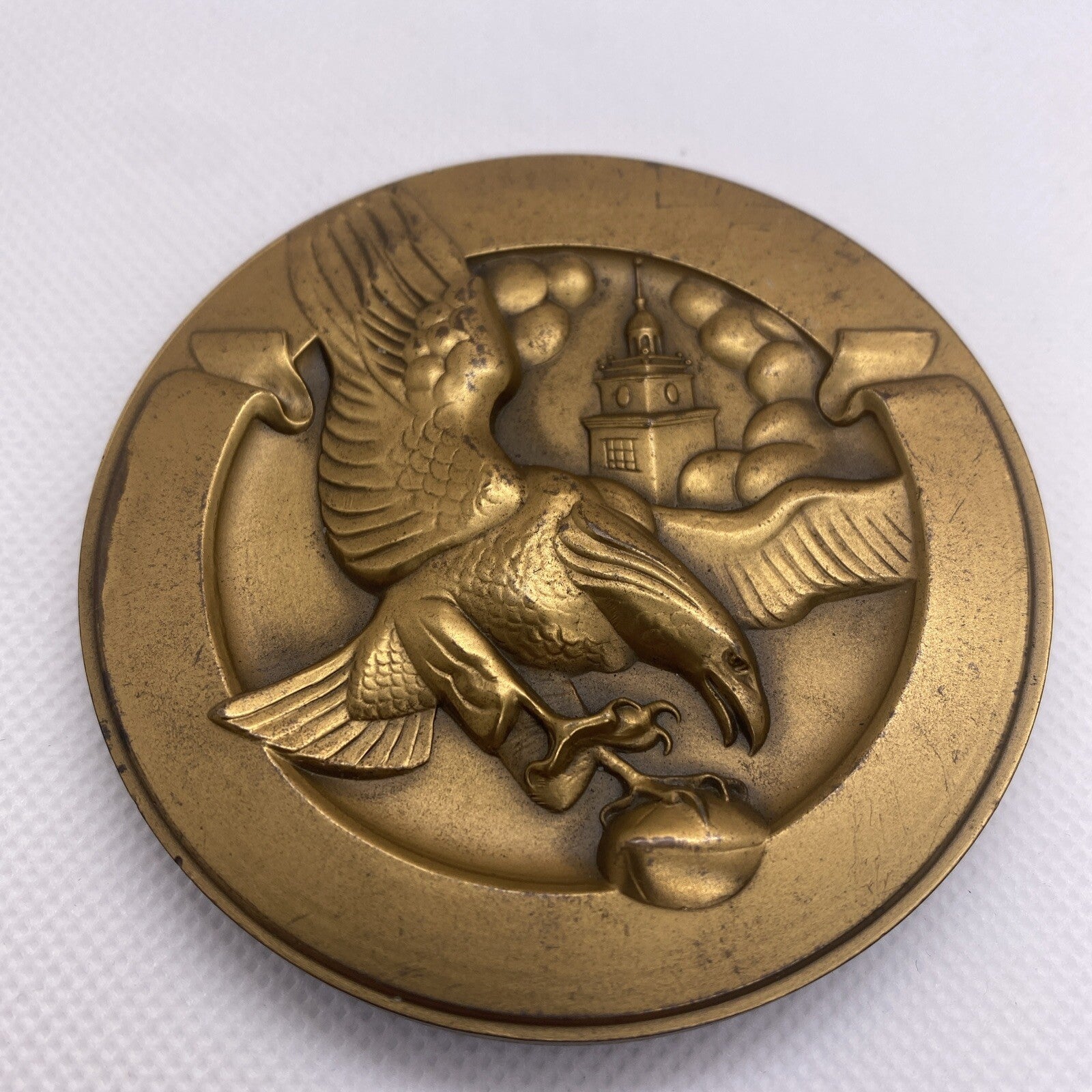 Philadelphia Eagles National Football League NFL Bronze Medallion Sport Art